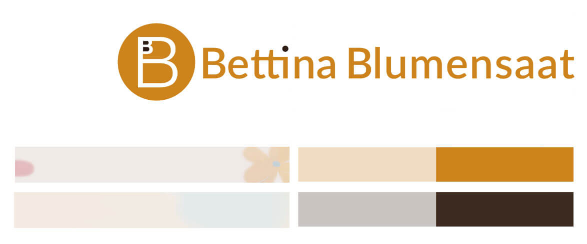 Katja Hofmann | Studio for good Design, Logo, Farben, Bildkollagen & Website für Bettina Blumensaat Website