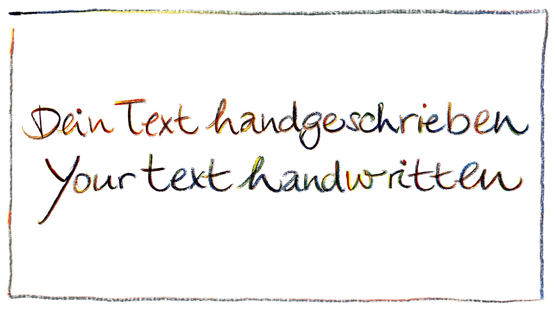 Dein text handgeschrieben von Katja Hofmann | Studio for good handmade Design