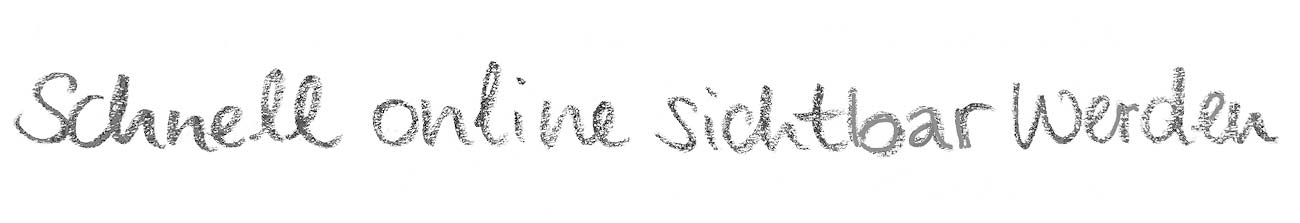 Schnell online sichtbar werden handschriftlich geschrieben für Button